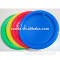 dispoable solid color round plastic plate